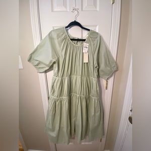 NWT Green Poplin Dress (Size XL)